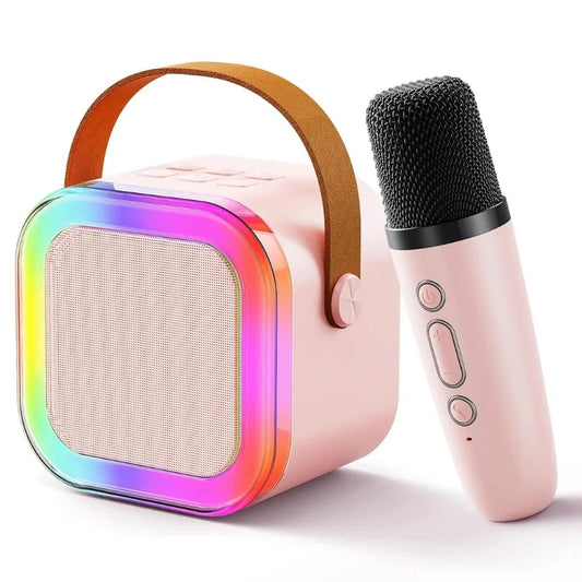 Karaoke Portable Wireless Bluetooth Speaker with Microphone Sound System for Singing and Parties