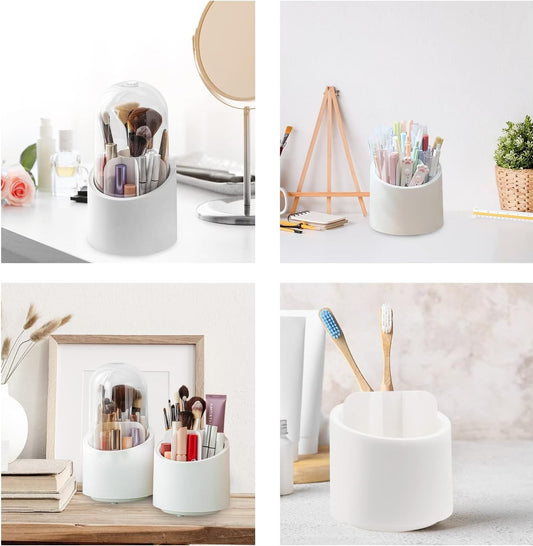 360° Rotating Elegant Makeup Brush Organizer