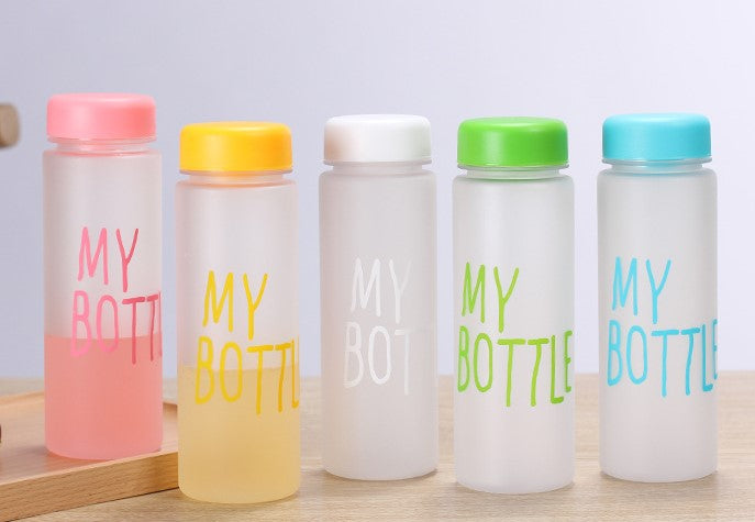 MY BOTTLE Glass Water Bottle with Sleeve