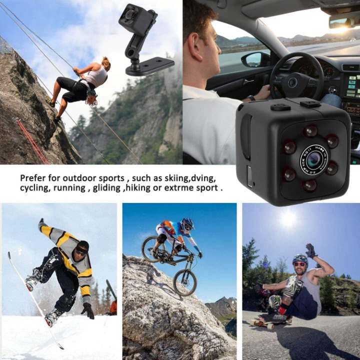 Mini Spy Camera – HD Portable Security Camera with Night Vision & Two Stand Holders