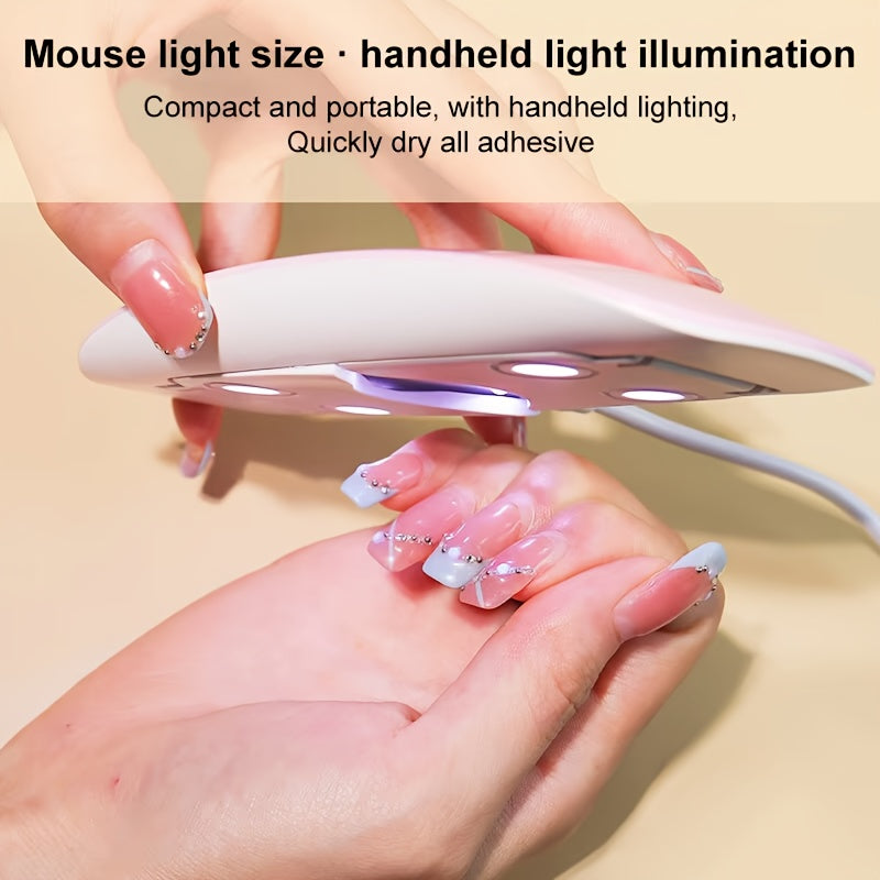 UV Led Lamp For Nails 6W Nail Lamp Light With Timer Mini Portable Nail Dryer