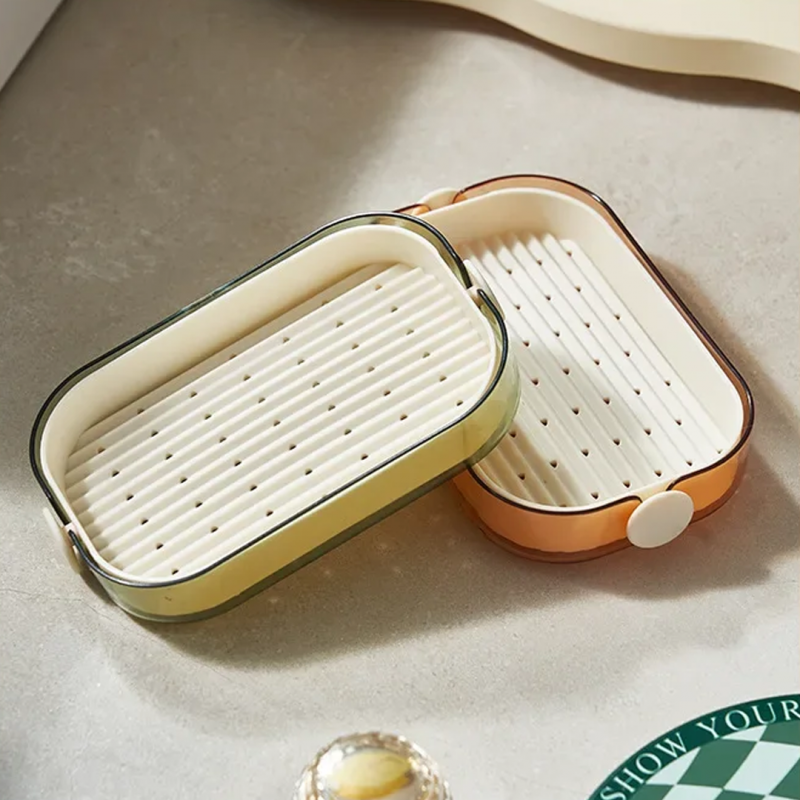 Split Type Soap Dish, Double Layer Soap Dish