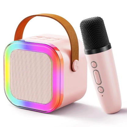 Karaoke Portable Wireless Bluetooth Speaker with Microphone Sound System for Singing and Parties