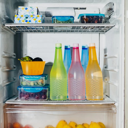 Pack Of 4 Plastic Jumbo Water Bottles