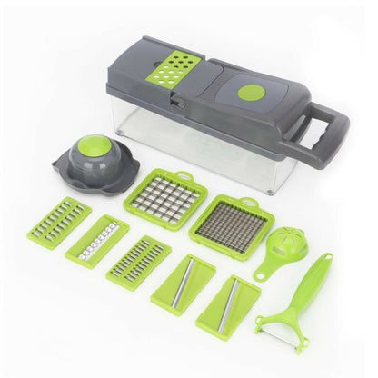 16 in 1 Multifunctional Vegetable Slicer Cutter Shredders Slicer With Basket Fruit Potato Chopper Carrot Grater