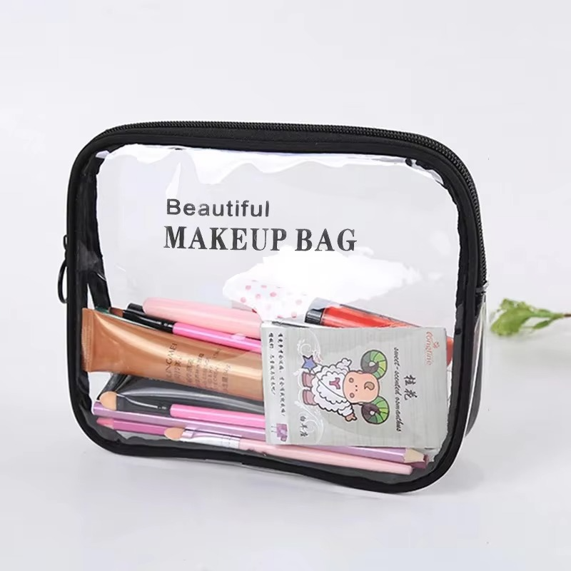 Clear Travel Makeup Bag – Waterproof, Portable, and Stylish Organizer for Cosmetics & Toiletries