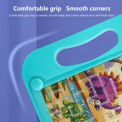 Cartoon Animal Handheld Balance Ball Maze Board Toys for Kids