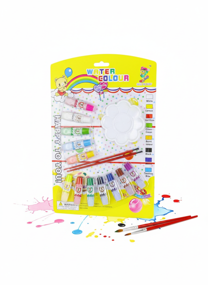 Water Color Painting Set with Brushes and Palette