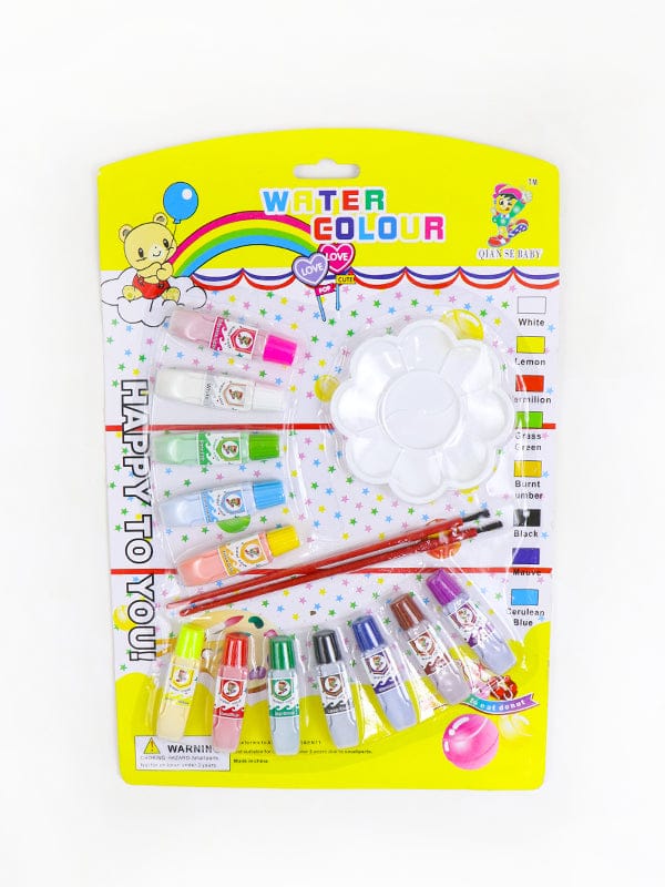 Water Color Painting Set with Brushes and Palette