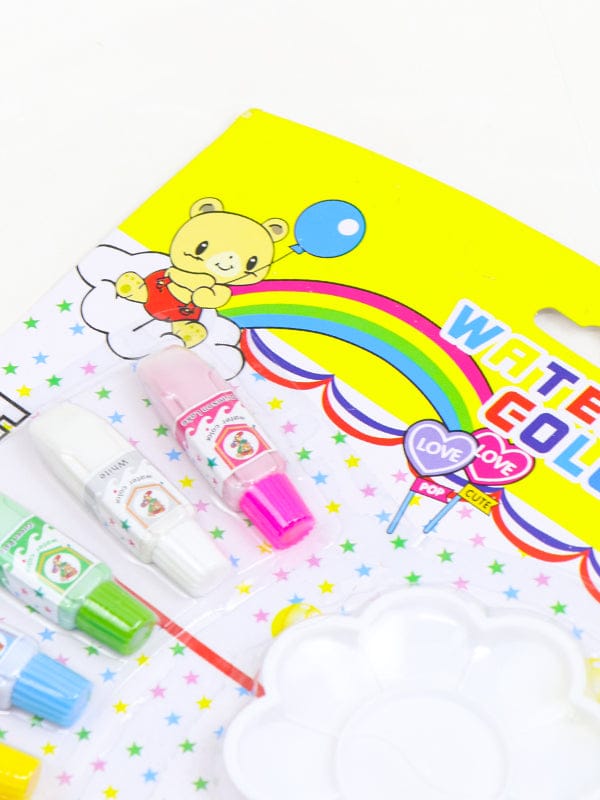 Water Color Painting Set with Brushes and Palette