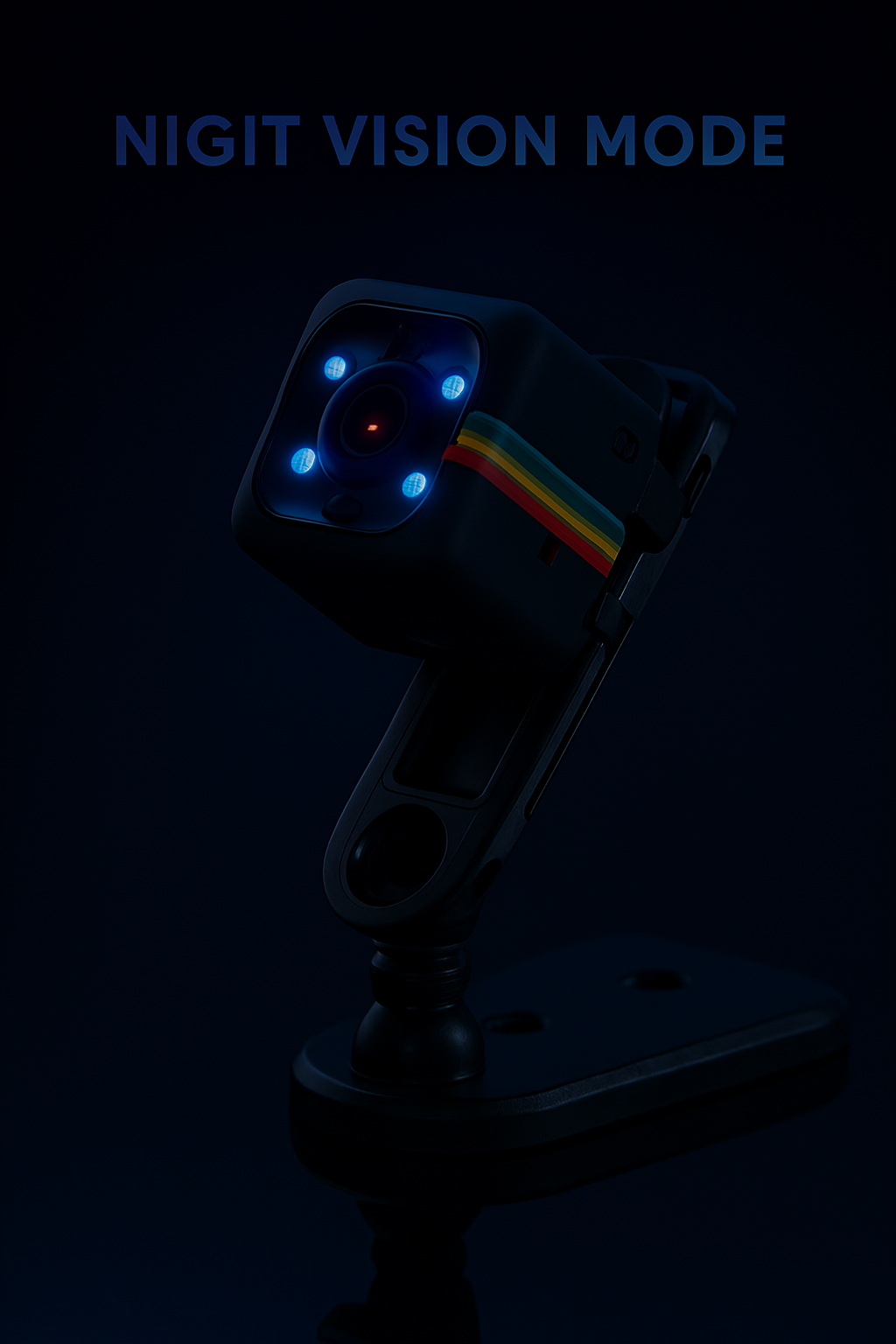 Mini Hidden Camera with Night Vision – HD Recording, Motion Detection & Adjustable Holding Stand