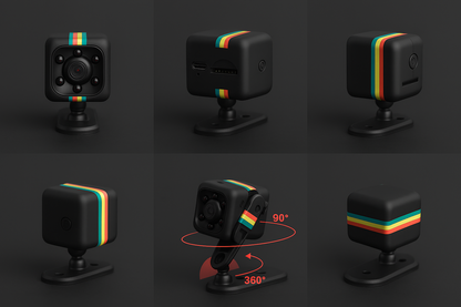 Mini Hidden Camera with Night Vision – HD Recording, Motion Detection & Adjustable Holding Stand