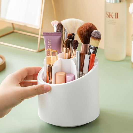 360° Rotating Elegant Makeup Brush Organizer