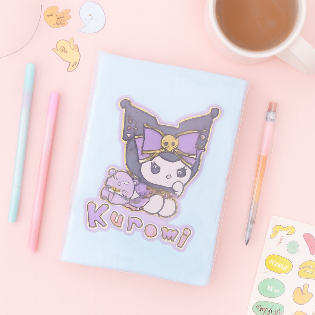 Cute Cartoon Character Plush Cover Diary