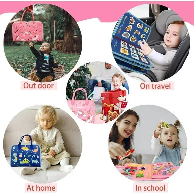 Reusable Montessori Busy Book For Toddlers | Educational Learning Toy