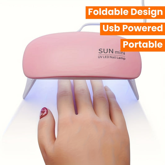UV Led Lamp For Nails 6W Nail Lamp Light With Timer Mini Portable Nail Dryer