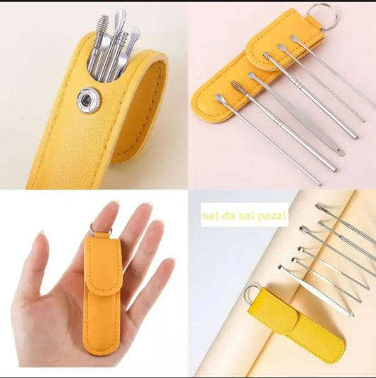 6Pcs Stainless Steel Ear Cleaner Set