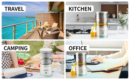 Portable Electric Citrus Juicer Hands-Free Rechargeable Orange Lemon Grapefruit Juicer Easy to Clean Juicer Machine