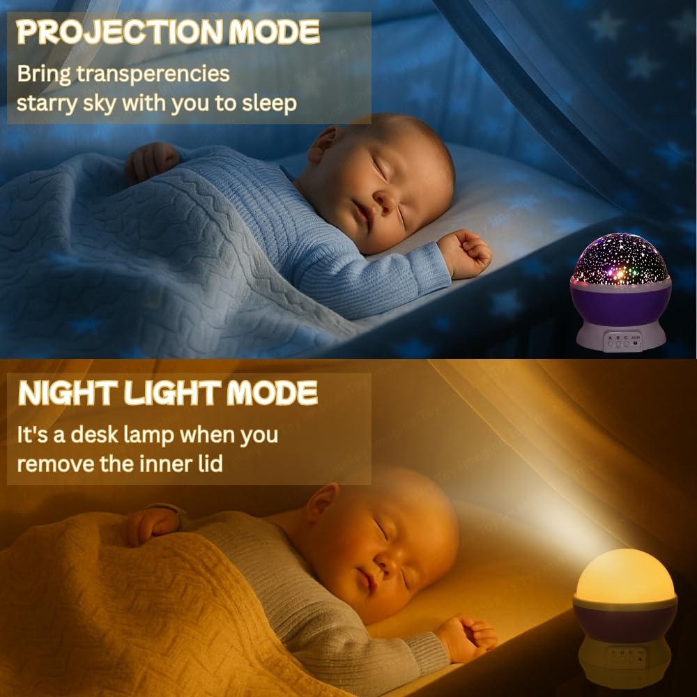 Night Light Star Lamp Starry Sky Projector | 360° Rotating