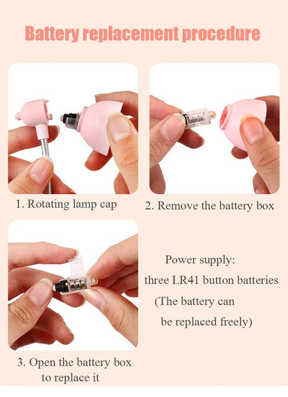 Mini LED Clamp Lamp – Portable USB-Powered Desk Light with Adjustable Flexible Neck