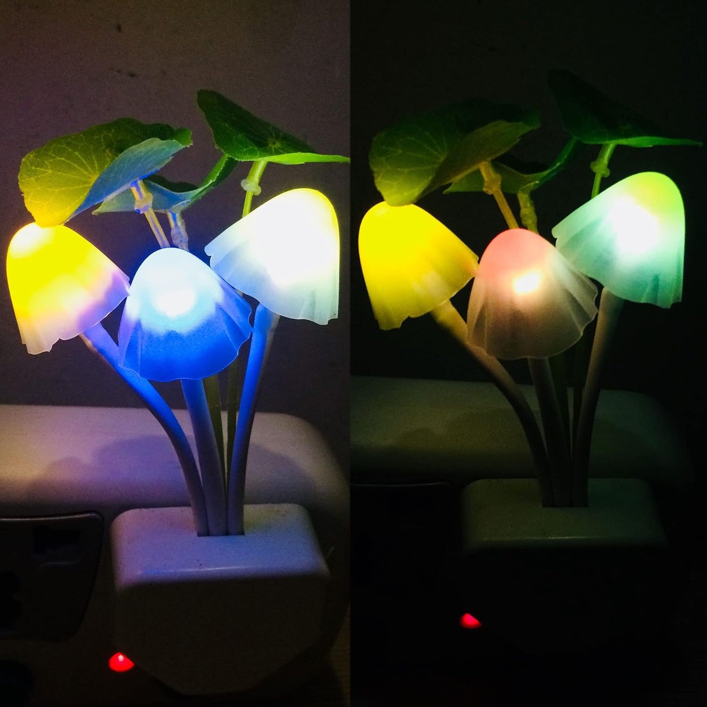 Mushroom Night Light Dusk To Dawn Sensor LED Night Lights Flower Lamp