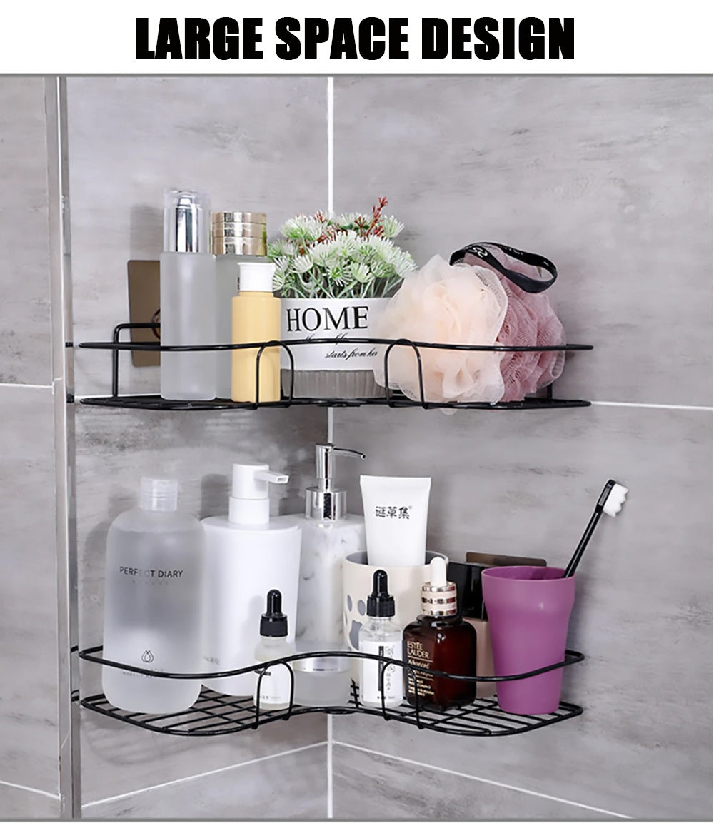 Metal Corner Rack For Bathroom & Kitchen