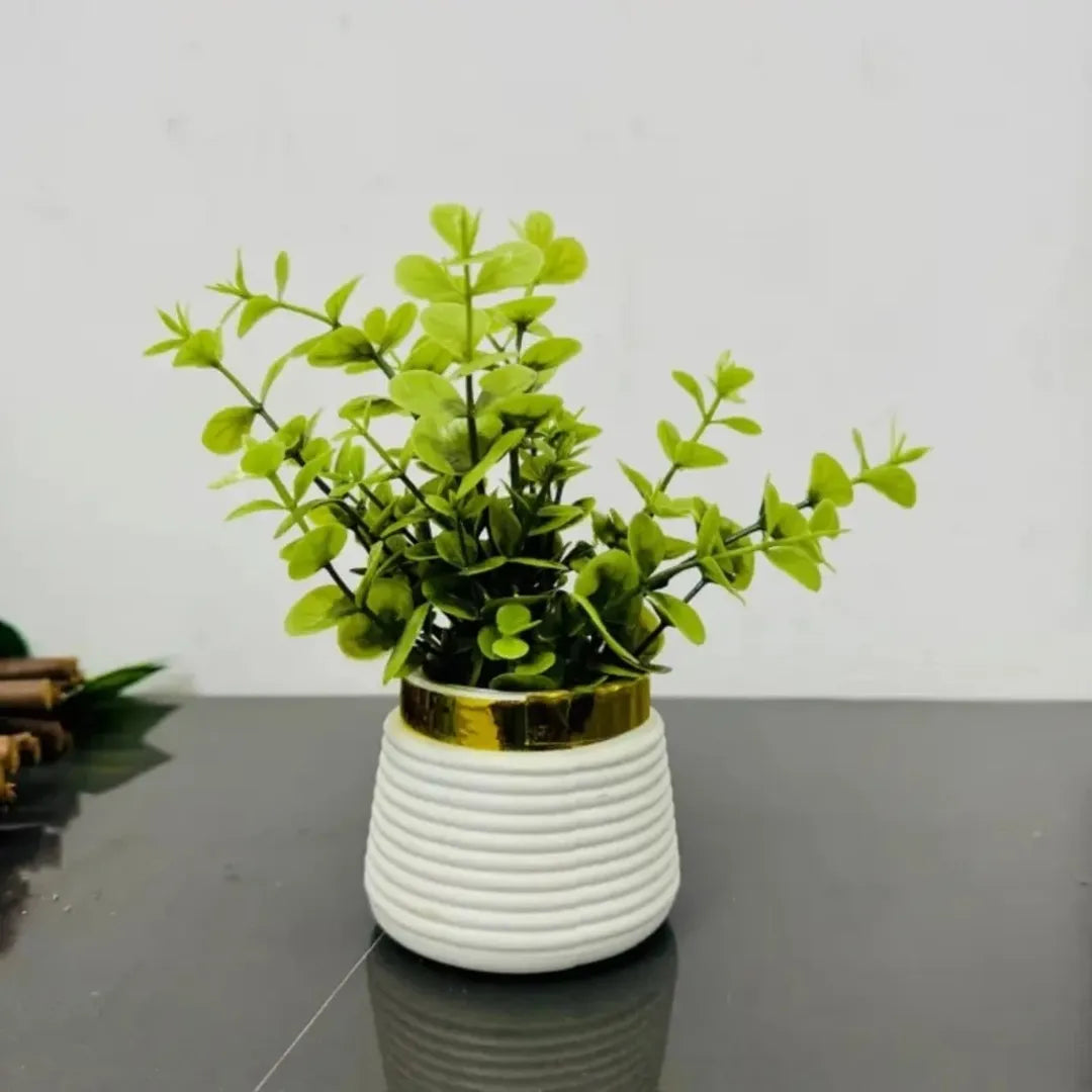 Artificial eucalyptus planter Tree Decoration Piece