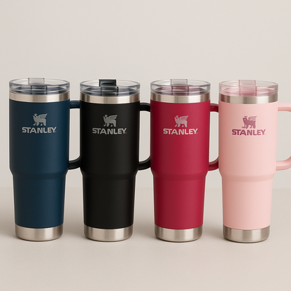 Stanley 40 Oz (1200ML) Stainless Steel Vacuum Insulated Tumbler with Straw