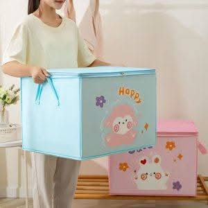 Lucky Teddy Bear Storage Bag - Clothes & Toy Organizer