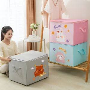Lucky Teddy Bear Storage Bag - Clothes & Toy Organizer