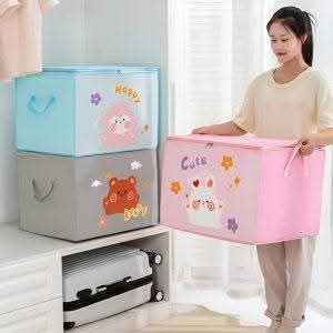 Lucky Teddy Bear Storage Bag - Clothes & Toy Organizer