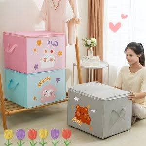 Lucky Teddy Bear Storage Bag - Clothes & Toy Organizer