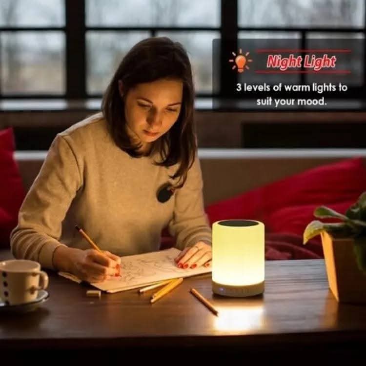 TOUCH LAMP PORTABLE SPEAKER Bluetooth Speaker | Smart Touch Night Light Desk Lamp Color Changing
