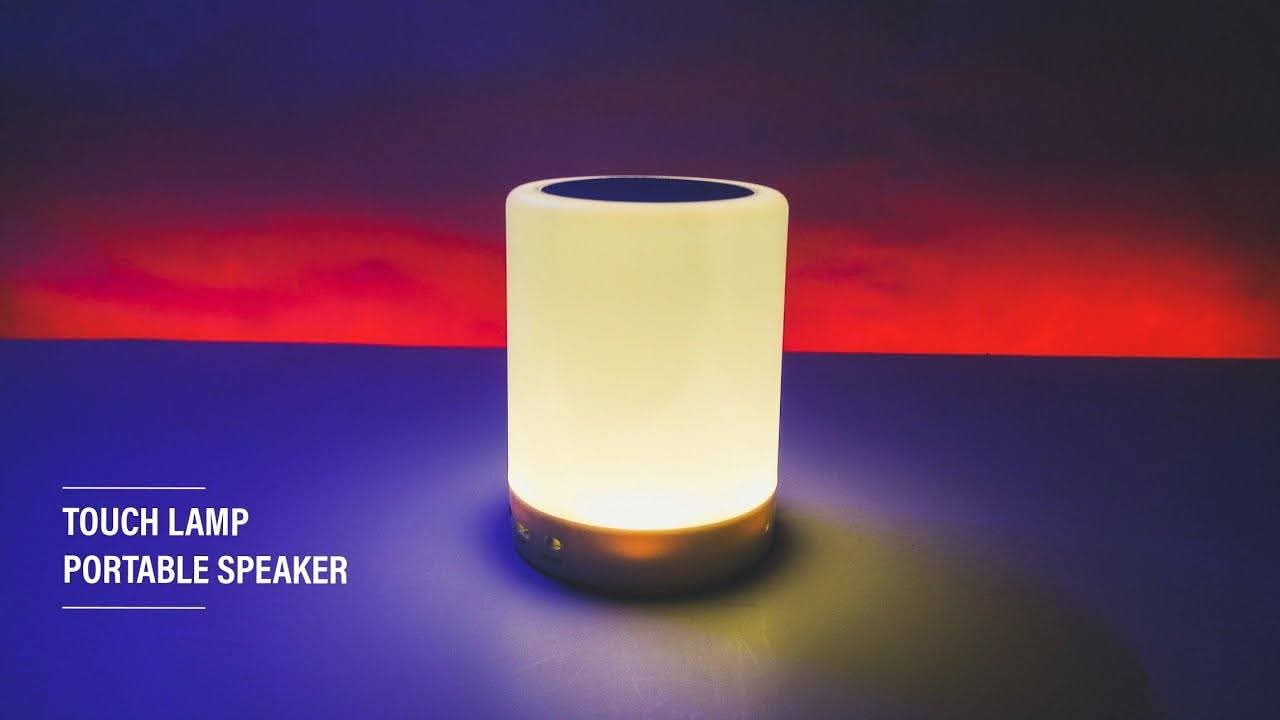 TOUCH LAMP PORTABLE SPEAKER Bluetooth Speaker | Smart Touch Night Light Desk Lamp Color Changing