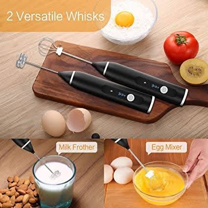 Rechargeable Electric Coffee Frother & Egg Beater | High-Speed Handheld Mixer with USB Charging