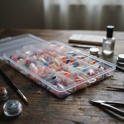 288 Pcs French Nails Set – Multicolor ABS Plastic Nail Tips, Smooth & Even Coverage, Durable, Easy-to-Apply, Perfect for DIY & Professional Manicures