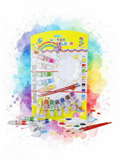 Water Color Painting Set with Brushes and Palette