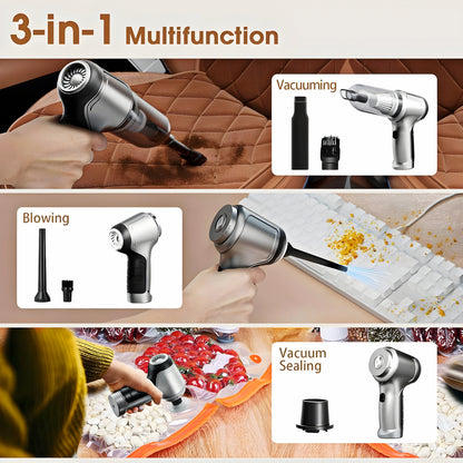 3-in-1 Cordless Vacuum Cleaner – Powerful Duster, Blower & Pump