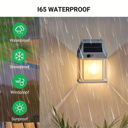 Solar Tungsten Filament Lamp Outdoor Waterproof Intelligent Induction Wall Lamp