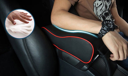 High Leather Car Arm rest Mats Memory Foam Filler Car Center Console Arm Rest Car Seat Covers Car-Styling