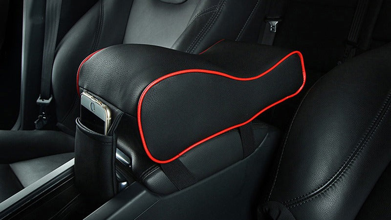 High Leather Car Arm rest Mats Memory Foam Filler Car Center Console Arm Rest Car Seat Covers Car-Styling