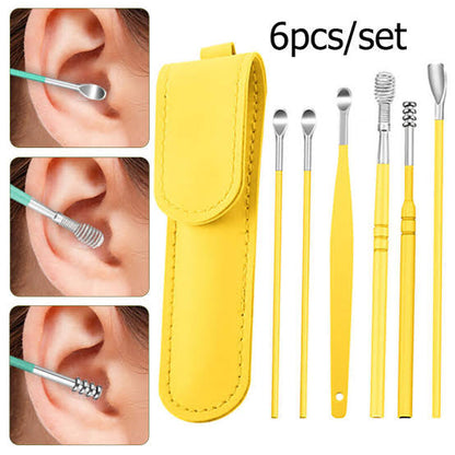 6Pcs Stainless Steel Ear Cleaner Set