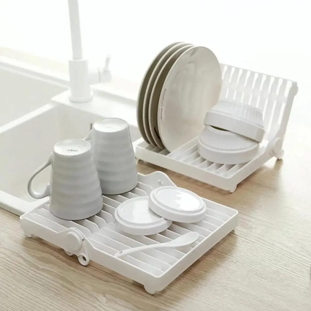 Small Kitchen Foldable Dish Plate Drying Rack