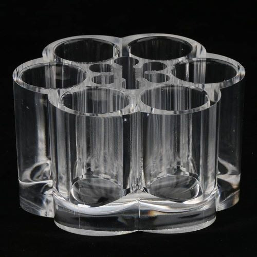 6 Slot Round Shape Lipstick Organizer Flower Shape
