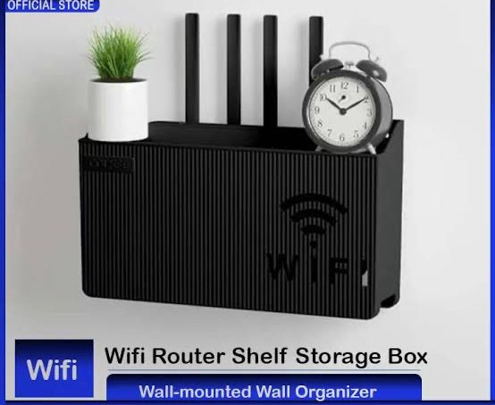 WiFi Router Shelf & Cable Organizer