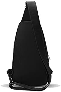 Minimalist Black Crossbody Sling Bag – Lightweight & Stylish Travel Chest Pack for Men & Women