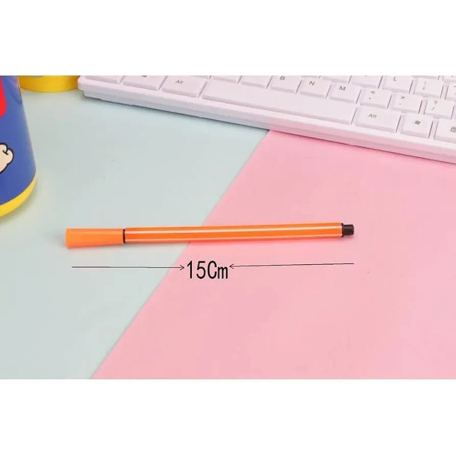 Set of 12 Flomaster Colors – Yellow/Bird Design – Kids Drawing & Coloring Markers