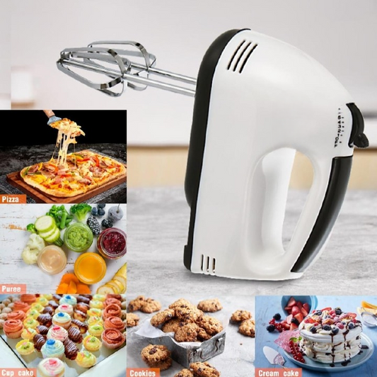 Electric Hand Mixer Beater Machine for Cake, Eggs & Baking