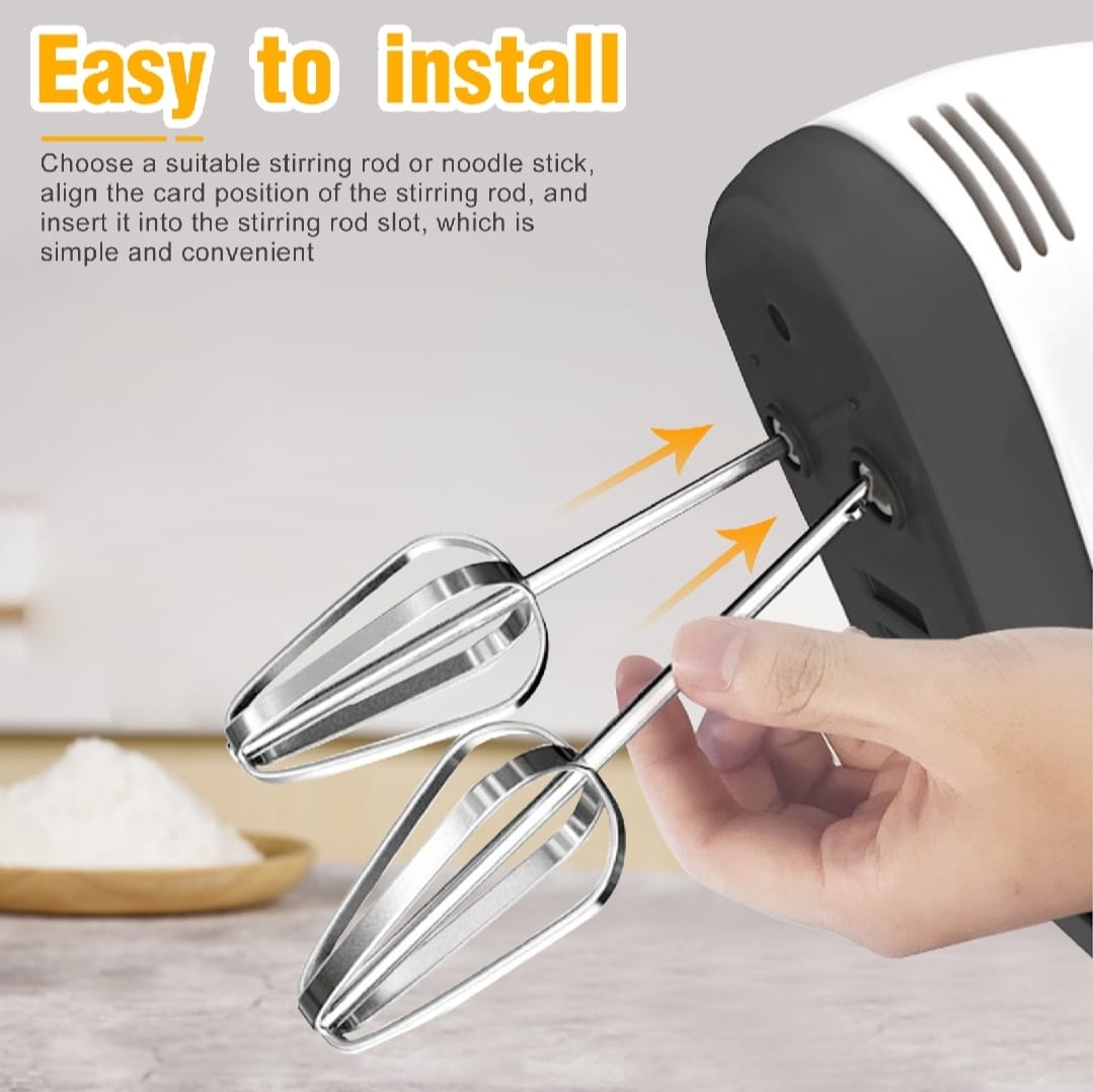 Electric Hand Mixer Beater Machine for Cake, Eggs & Baking