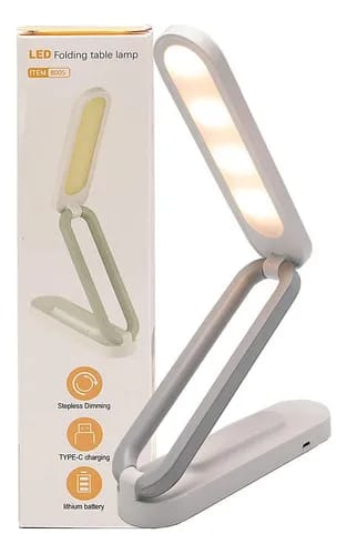 LED Folding Table Lamp – Rechargeable Stepless Dimmable Desk Light